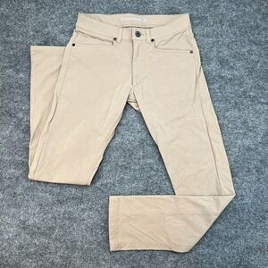 Western Rise AT Pants Men 28x30 Slim Fit Tan Outdoor Travel Stretch Tech